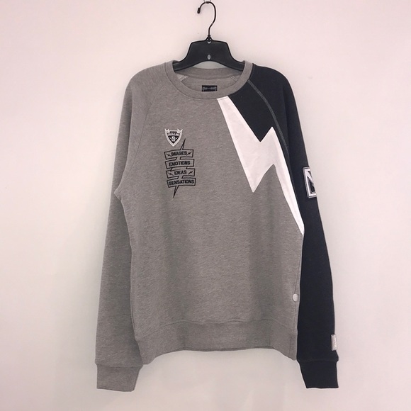Grey Lightning Crew Neck